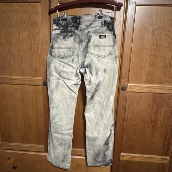 Dickies Grunge Bleach-Wash Black Jeans Trash Street Wear Men’s 32x32 (30x29) - Picture 6 of 10